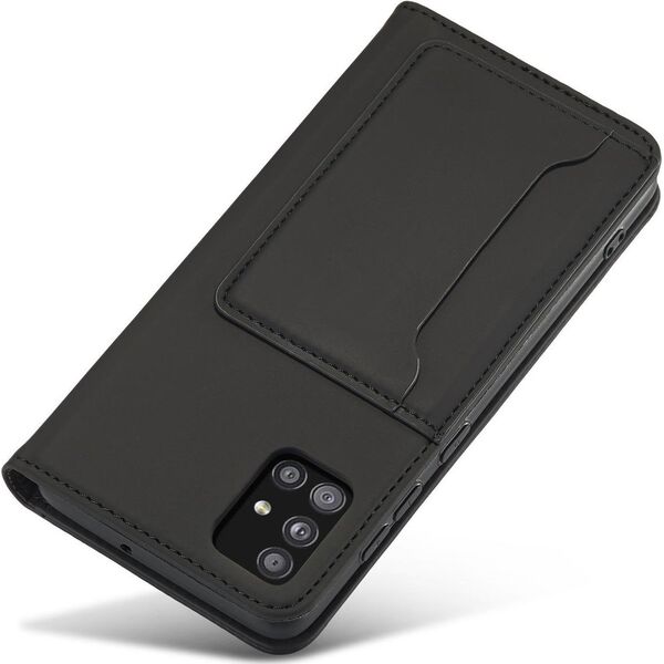 Hurtel Magnet Card Case etui do Xiaomi Redmi Note 11 Pro pokrowiec portfel na karty kartę podstawka czarny 11275279 9145576251225