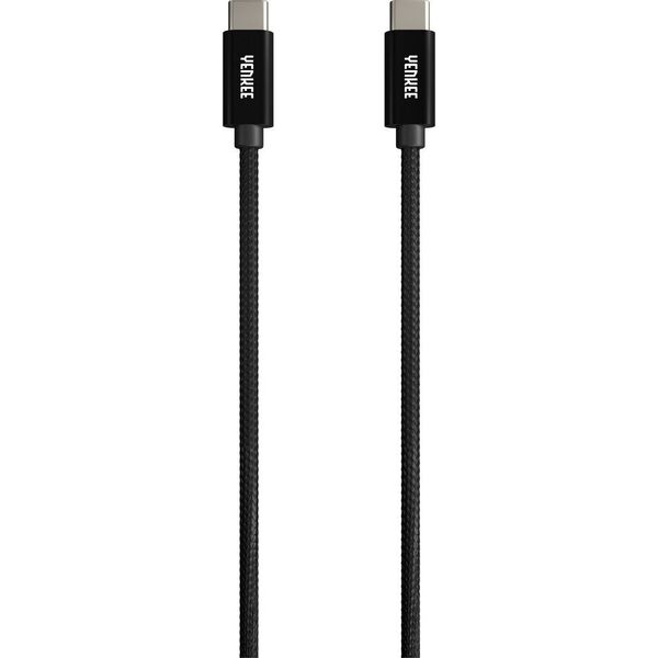 Kabel USB Yenkee USB-C - USB-C 0.2 m Czarny (35055948) 11283903 8590669321438