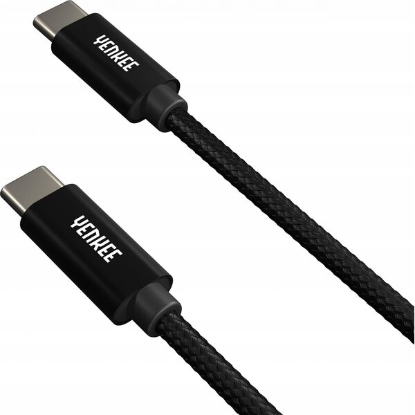 Kabel USB Yenkee USB-C - USB-C 0.2 m Czarny (35055948) 11283903 8590669321438