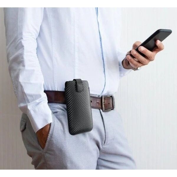 ForCell Futerał Forcell POCKET Carbon - Model 02 - do IPHONE 5 / 5S / 5SE / 5C 11465626 5903396127243