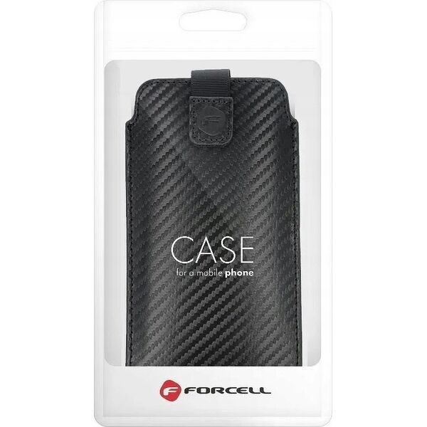 ForCell Futerał Forcell POCKET Carbon - Model 17 - do SAMSUNG A02s / A03s / A12 / A21s / A32 5G / A42 5G / A72 5G / M12 XIAOMI Redmi 9A / 9AT / 9c / Note 10 11465640 5903396127397
