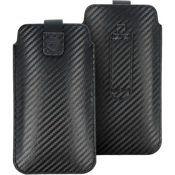 ForCell Futerał Forcell POCKET Carbon - Model 09 - do IPHONE 13 mini / 6 / 7 / 8 / 12 mini SAMSUNG S3 (i9300) / S4 (i9500) / A3 11465698 5903396127311