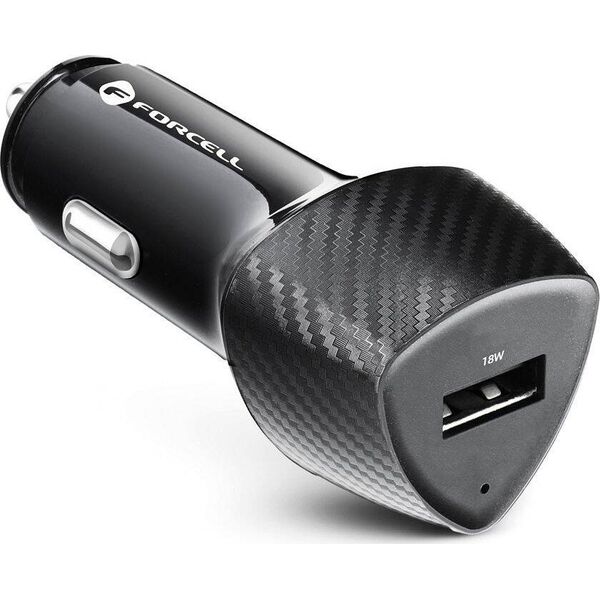 Ładowarka ForCell FORCELL CARBON ładowarka samochodowa USB QC 3.0 18W CC50-1A czarny (Total 18W) 11466644 5903396133800