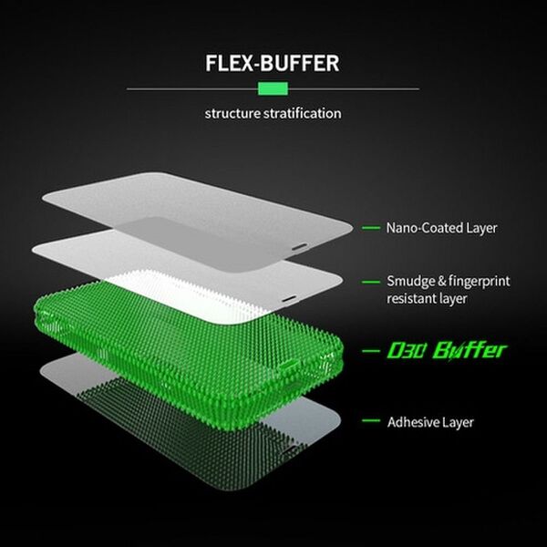 Bestsuit Szkło hybrydowe Bestsuit Flex-Buffer 5D z powłoką antybakteryjną Biomaster do iPhone 13 Pro Max 6,7" czarny 11467677 5903396130205