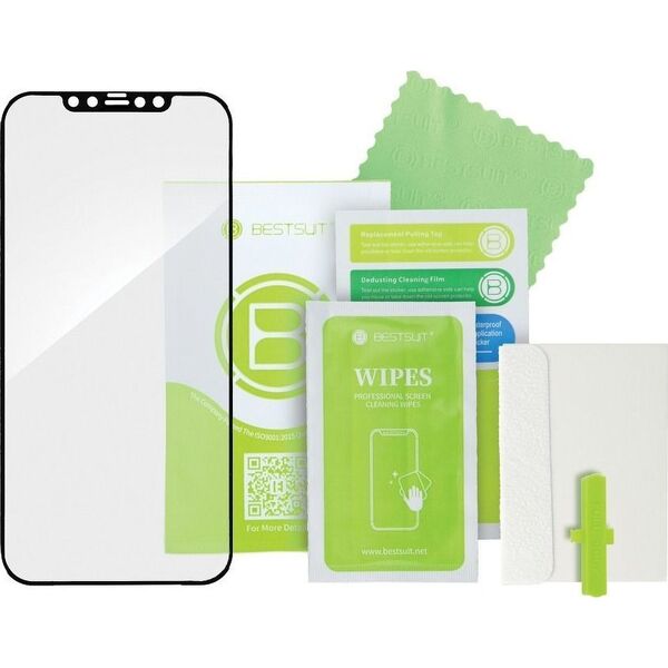 Bestsuit Szkło hybrydowe Bestsuit Flex-Buffer 5D z powłoką antybakteryjną Biomaster do iPhone 12 mini 5,4" czarny 11467679 5903396130212