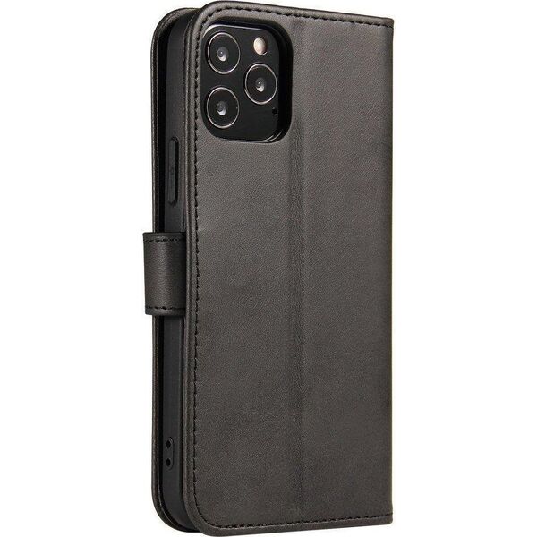 Hurtel Magnet Case elegancki futerał etui pokrowiec z klapką i funkcją podstawki Motorola Moto G 2022 czarny 11471727 9145576255018