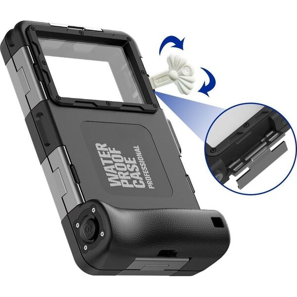 TECH-PROTECT IPX8 UNIVERSAL DIVING WATERPROOF CASE BLACK 11479806 9589046924552