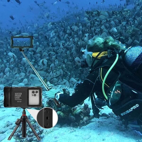 TECH-PROTECT IPX8 UNIVERSAL DIVING WATERPROOF CASE BLACK 11479806 9589046924552
