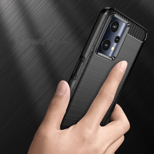 Hurtel Carbon Case elastyczne etui pokrowiec Realme 9 Pro czarny 11538382 9145576249215
