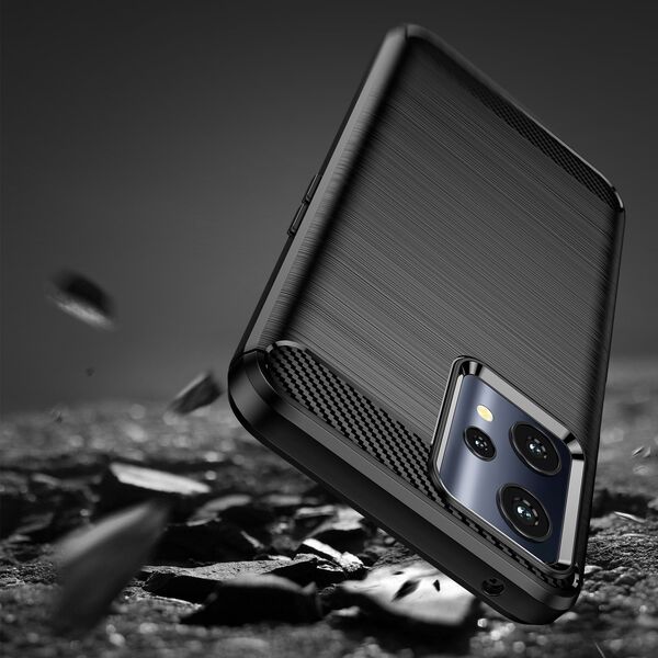 Hurtel Carbon Case elastyczne etui pokrowiec Realme 9 Pro czarny 11538382 9145576249215