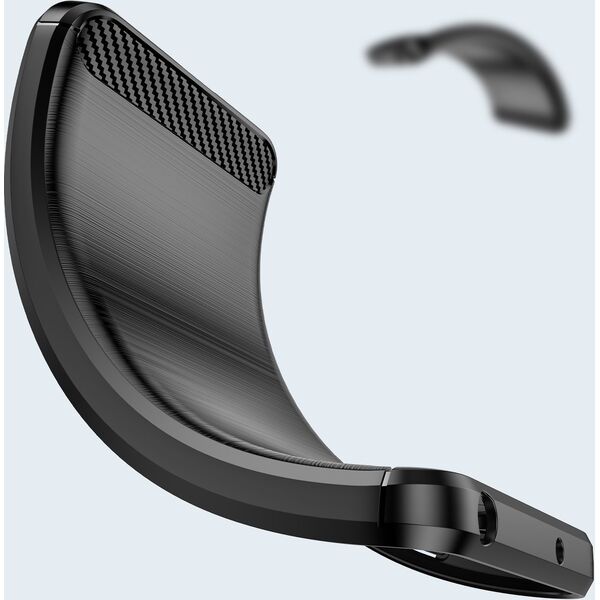 Hurtel Carbon Case elastyczne etui pokrowiec Motorola Moto G Play 2022 czarny 11538387 9145576255148