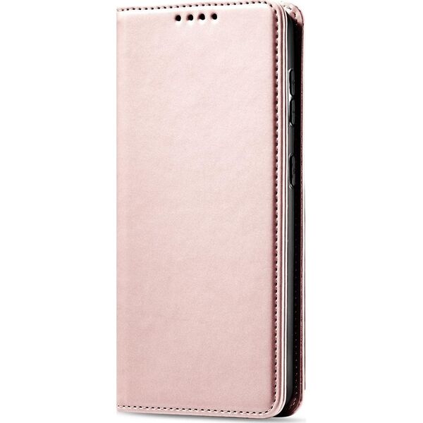 Hurtel Magnet Card Case etui do Samsung Galaxy S22+ (S22 Plus) pokrowiec portfel na karty kartę podstawka różowy 11542332 9145576251324
