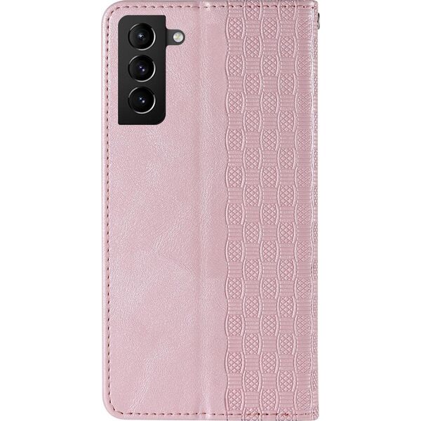 Hurtel Magnet Strap Case etui do Samsung Galaxy S22+ (S22 Plus) pokrowiec portfel + mini smycz zawieszka różowy 11542396 9145576250648