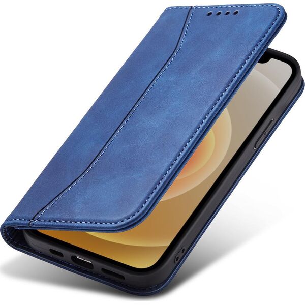 Hurtel Magnet Fancy Case etui do iPhone 12 Pro Max pokrowiec portfel na karty kartę podstawka niebieski 11542408 9145576249475