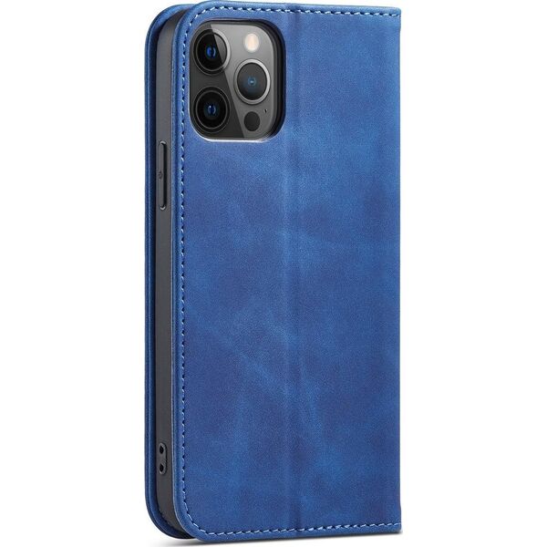 Hurtel Magnet Fancy Case etui do iPhone 12 Pro Max pokrowiec portfel na karty kartę podstawka niebieski 11542408 9145576249475