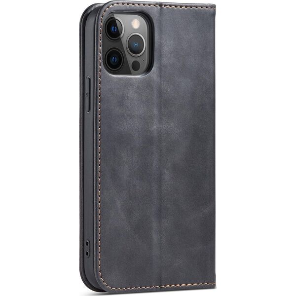 Hurtel Magnet Fancy Case etui do iPhone 12 Pro Max pokrowiec portfel na karty kartę podstawka czarny 11542411 9145576249468