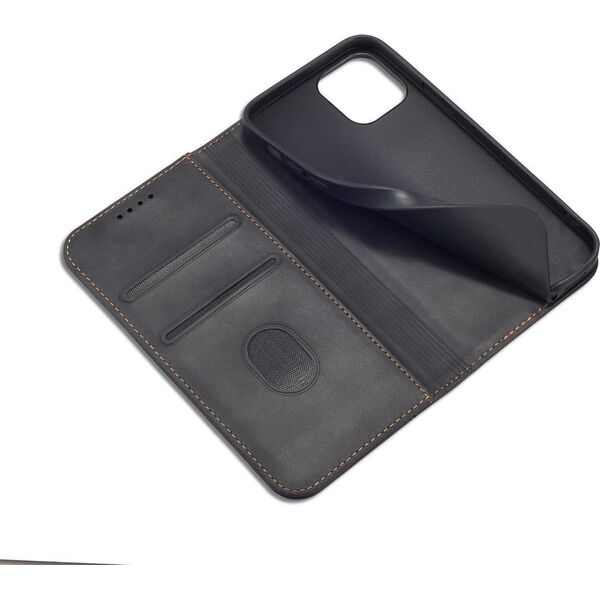 Hurtel Magnet Fancy Case etui do iPhone 12 Pro Max pokrowiec portfel na karty kartę podstawka czarny 11542411 9145576249468