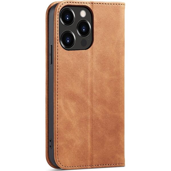 Hurtel Magnet Fancy Case etui do iPhone 13 Pro Max pokrowiec portfel na karty kartę podstawka brązowy 11542430 9145576249642