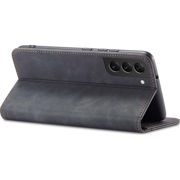 Hurtel Magnet Fancy Case etui do Samsung Galaxy S22+ (S22 Plus) pokrowiec portfel na karty kartę podstawka czarny 11542450 9145576249949