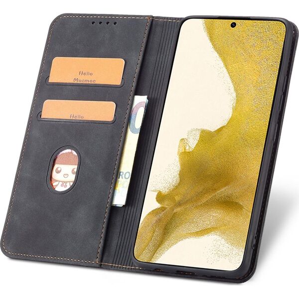 Hurtel Magnet Fancy Case etui do Samsung Galaxy S22+ (S22 Plus) pokrowiec portfel na karty kartę podstawka czarny 11542450 9145576249949