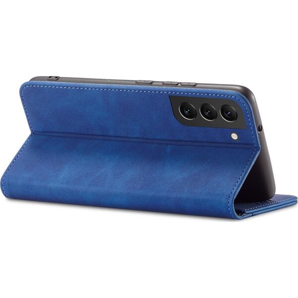 Hurtel Magnet Fancy Case etui do Samsung Galaxy S22+ (S22 Plus) pokrowiec portfel na karty kartę podstawka niebieski 11542452 9145576249956
