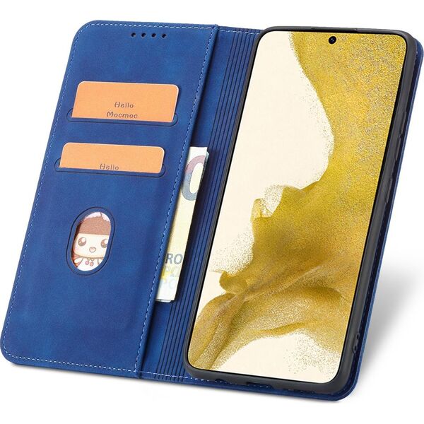 Hurtel Magnet Fancy Case etui do Samsung Galaxy S22+ (S22 Plus) pokrowiec portfel na karty kartę podstawka niebieski 11542452 9145576249956