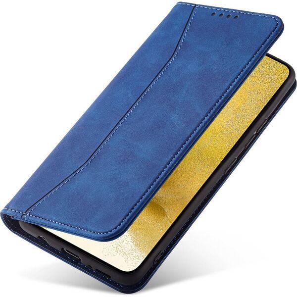 Hurtel Magnet Fancy Case etui do Samsung Galaxy S22+ (S22 Plus) pokrowiec portfel na karty kartę podstawka niebieski 11542452 9145576249956