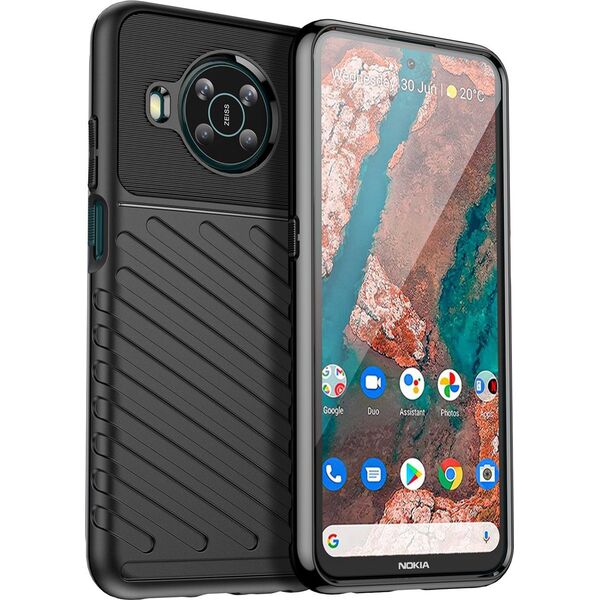 Hurtel Thunder Case elastyczne pancerne etui pokrowiec Nokia X100 czarny 11547382 9145576249260