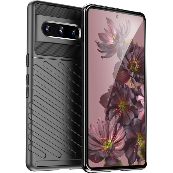 Hurtel Thunder Case elastyczne pancerne etui pokrowiec Google Pixel 7 Pro czarny 11547389 9145576249055
