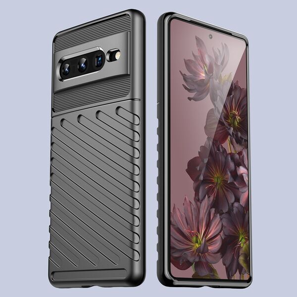 Hurtel Thunder Case elastyczne pancerne etui pokrowiec Google Pixel 7 Pro czarny 11547389 9145576249055