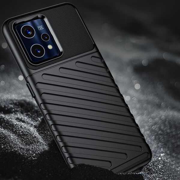 Hurtel Thunder Case elastyczne pancerne etui pokrowiec Realme 9 Pro + (9 Pro Plus) czarny 11547391 9145576249062