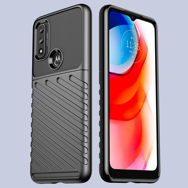 Hurtel Thunder Case elastyczne pancerne etui pokrowiec Motorola Moto G Play 2022 czarny 11547392 9145576255087