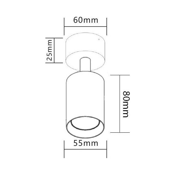 Lampa sufitowa Masterled Bardo lampa sufitowa (spot) 1-punktowa czarna/chrom 11551702 5908263384712