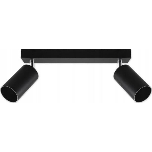 Lampa sufitowa Masterled Bardo lampa sufitowa (spot) 2-punktowa czarna/chrom 11551707 5908263384729