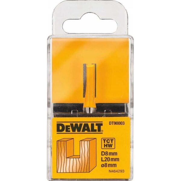 Dewalt Frez prosty 8mm,uch.8mm,dł.r.20mm,dł.c.52mm 11552484 5035048538494