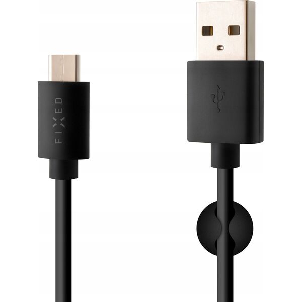 Kabel USB Fixed USB-A - USB-C 2 m Czarny (FIXD-UC2M-BK) 11552550 8591680085491