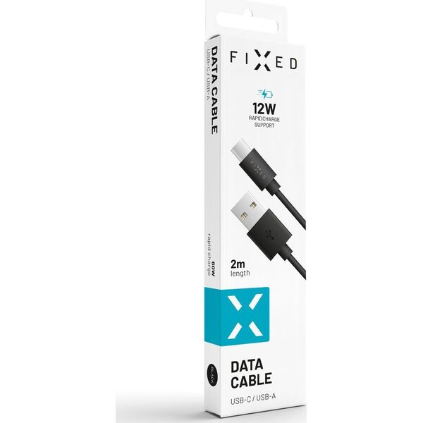 Kabel USB Fixed USB-A - USB-C 2 m Czarny (FIXD-UC2M-BK) 11552550 8591680085491