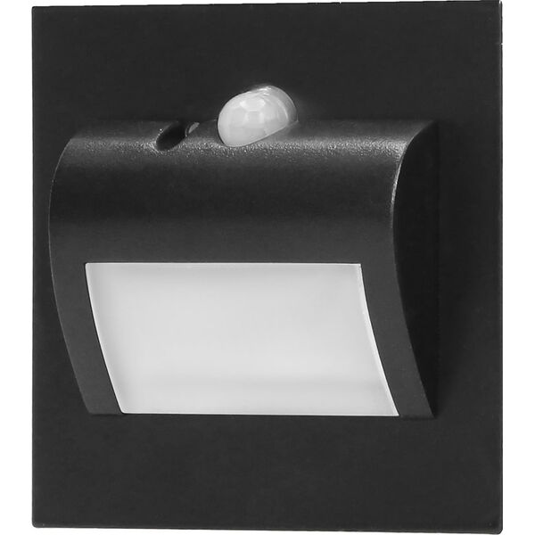 Oprawa schodowa Orno DRACO LED NEW 1,5W, oprawa schodowa podtynkowa, 12VDC, 30lm, 3000K, czarny, czujnik ruchu i zmierzchu AD-OS-6164LR3/B 11616795 5908254819742