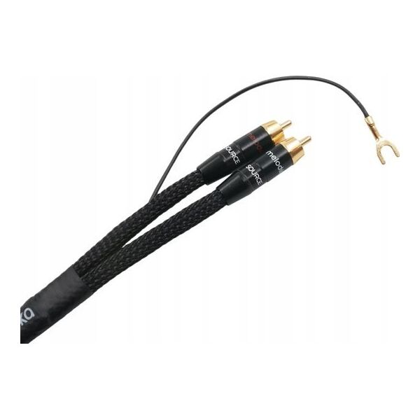 Gramofon Melodika Melodika MDPHD20 Purple Rain Black Edition Kabel 2xRCA PHONO do gramofonu z żyłą uziemiającą - 2m 11618877 5907609008121