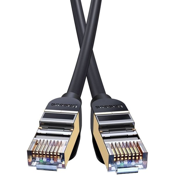 Baseus Kabel sieciowy Baseus Ethernet RJ45, 10Gbps, 1m (czarny) 11619011 6932172611354