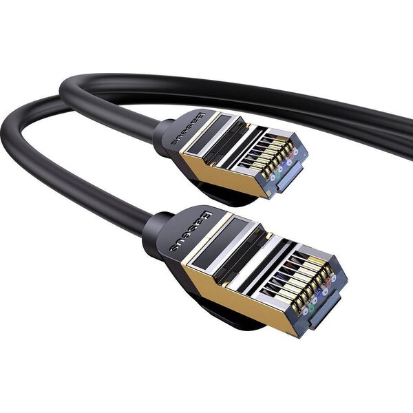 Baseus Kabel sieciowy Baseus Ethernet RJ45, 10Gbps, 1m (czarny) 11619011 6932172611354