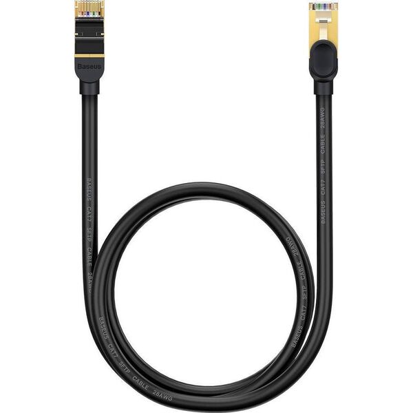 Baseus Kabel sieciowy Baseus Ethernet RJ45, 10Gbps, 1m (czarny) 11619011 6932172611354