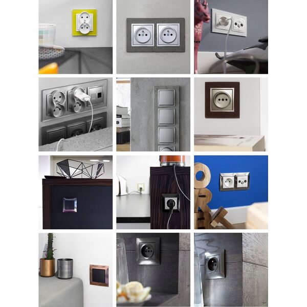 Ściemniacz obrotowy Kontakt-Simon 54 DS9L2.01/43 dwubiegunowy do LED 5-215W srebrny mat 11623508 5902787830205