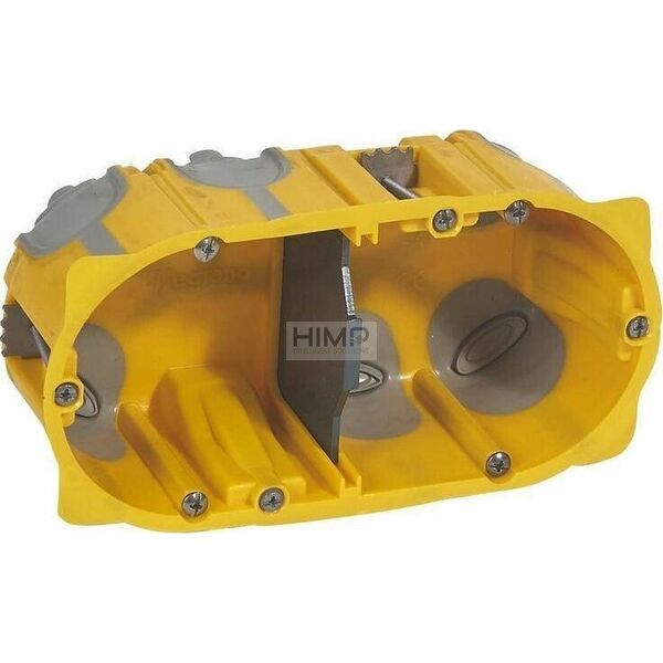 Legrand ECOBATIBOX Puszka podwójna do karton-gipsu z membraną 50 mm Legrand 080032 himp 11636616 3414970583567