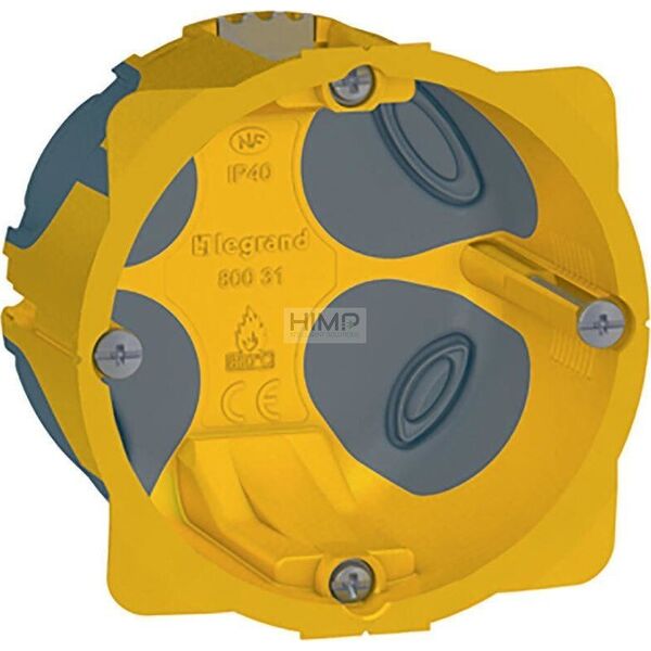 Legrand ECOBATIBOX Puszka pojedyncza do karton-gipsu z membraną 50 mm Legrand 080031 himp 11636617 3245060800314