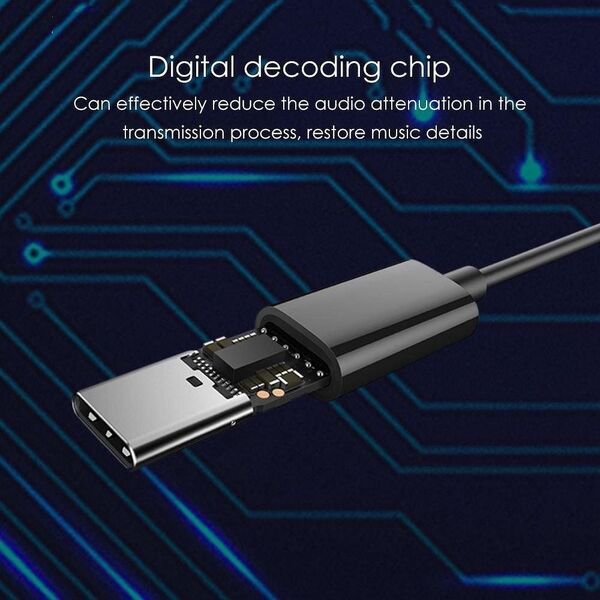 Techonic Oryginalny Zestaw Stereo Xiaomi HSEJ04WM USB-C czarny blister 11647386 6934177710728