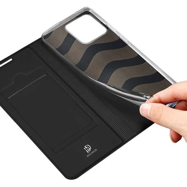 Dux Ducis Dux Ducis Skin Pro kabura etui pokrowiec z klapką Realme Narzo 50A czarny 11647638 6934913039021