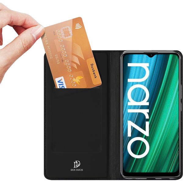 Dux Ducis Dux Ducis Skin Pro kabura etui pokrowiec z klapką Realme Narzo 50A czarny 11647638 6934913039021
