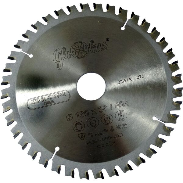 Globus PIŁA TARCZOWA DNPDe 190x30x2,7/1,6/40z 1GS5 GLOBUS 11651538 5900855237369