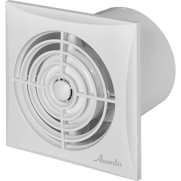 AWENTA Wentylator łazienkowy Awenta WZ125H Silence fi125mm 175m3/h 13,5W 230V z wyłącznikiem czasowym i czujnikiem wilgotności biały 11655507 5905033308305